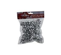 Nataluna COCCARDE 4cm 25pz Argento 6533648, Come da Foto