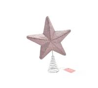 Nataluna Puntale Glitter Stella Rosa 19cm, Come Foto, Unica