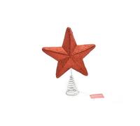 Nataluna Puntale Glitter Stella Rosso 26cm, Come Foto, Unica