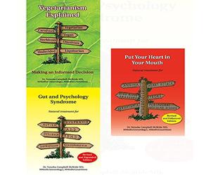 Natasha campbell-mcbride 3 books collection set - (gut and psychology syndrome,vegetarianism explained,put your heart in your mouth)