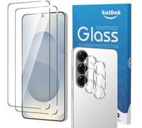 Natbok 2+2 Pezzi Vetro Temperato per Samsung Galaxy S26 Plus/S26+ 5G Pellicola Prottetiva con Pellicola Fotocamera, Anti Graffio Durezza 9H Senza Bolle Anti-Impronte Film per Samsung S26 Plus 5G