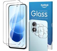 Natbok 2+2 Vetro Temperato per Xiaomi Redmi Note 17 4G/5G | Pellicola Prottetiva, Anti Graffio, Durezza 9H,Senza Bolle, Anti-Impronte Film per Redmi Note 17