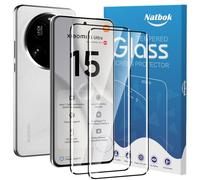 Natbok 2 Pezzi 3D Vetro Temperato per Xiaomi 15 Ultra/Xiaomi 15 Pro Pellicola Prottetiva,Anti Graffio,Copertura Completa,Durezza 9H,Senza Bolle, Anti-Impronte Film per,Facile da Installare