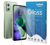Natbok 2 Pezzi Vetro Temperato per Motorola Moto G54/G54 Power/G14 Pellicola Prottetiva,Anti Graffio,Durezza 9H,0,33mm Trasparente,Senza Bolle, Anti-Impronte Film per Moto G54 5G,Facile da Installare