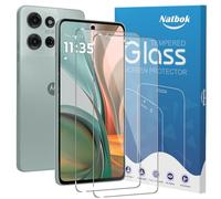 Natbok 2 Pezzi Vetro Temperato per Motorola Moto G75 5G Pellicola Prottetiva,Anti Graffio,Durezza 9H,0,33mm Trasparente,Senza Bolle, Anti-Impronte Film per Moto G75,Facile da Installare