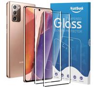 Natbok Confezione da 2 pellicole protettive 3D compatibili con Samsung Galaxy Note 20 Ultra, copertura in vetro temperato 9H, HD, trasparente, antigraffio, senza bolle per Galaxy Note 20 Ultra