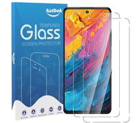 Natbok Confezione da 2 pellicole protettive per schermo compatibili con TCL 60 XE NXTPAPER 5G, copertura completa in vetro temperato 9H, HD, trasparente, antigraffio, senza bolle, per TCL 60 XE