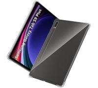 Natbok Custodia Cover per Samsung Galaxy Tab S9 Plus, Protezione Avanzata per Airbag, Flessibile in Silicone TPU, Antiurto Antigraffio,Sottile Cover per Samsung Galaxy Tab S9 Plus,Trasparente