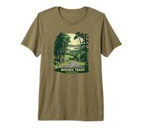 Natchez Trace Parkway Mississippi Foresta Maglietta Premium