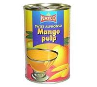 Natco Polpa di mango Alphonso (dolce) - 450 g - (confezione da 4)