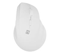 Ratón NATEC inalámbrico 2400 DPI vertical blanco mano derecha