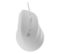 Natec Mouse ottico Crake 2 Pro 12800 DPI con cavo 6 tasti design verticale Bianco