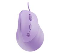 Natec Mouse verticale Crake 2 Pro PE21415296 ottico 12800 DPI 6 pulsanti RGB con cavo viola