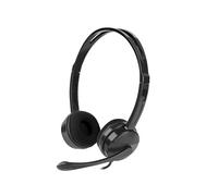 Natec Cuffie Canary con Microfono Nero
