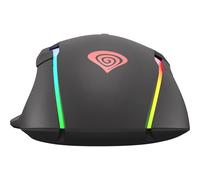 natec Gaming Maus Xenon 220 G2 RGB kabelgeb. black Mouse 12800 dpi NMG-1572