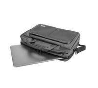 Natec Gazelle - Borsa per notebook business pluriscomparti 15,6" - Grigio scuro
