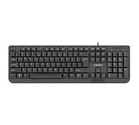 Natec Klawiatura membranowa Trout US NKL-0967 (USB 2.0; (EN); Kolor Czarny)