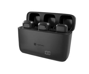 NATEC MICROFONO PARA SMARTPHONE TRAMOGGIA LAVALIER WIRELESS USB-C 2 MICROFONI