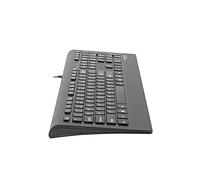 Natec Multimedia Keyboard BARRACUDA slim USB US layout black