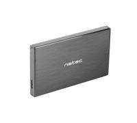 Natec NKZ-0941 - Custodia esterna Rhino Go per disco rigido 2,5"/SSD, Usb 3.0 Sata nera