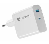 natec Ribera GAN 1X USB 1X USB-C 45W AC Charger White Caricabatteria NUC-2142