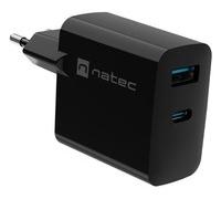 natec Ribera GaN Charger 1x USB USB-C 45W Black Caricabatteria NUC-2143