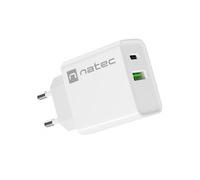natec RIBERA Interno AC 12 V Bianco 20W USB Type-A USB Type-C Power NUC-2061
