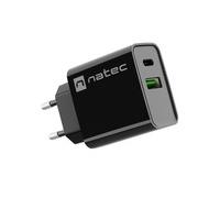 natec RIBERA Interno AC 12 V Nero 20W USB Type-A USB Type-C Power NUC-2062