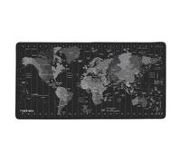 natec Time Zone Map Maxi Nero Grigio Immagine Tessuto Gomma 800 x 400 NPO-1119