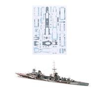 NATEFEMIN 1: 400 Scala Italia Muzio Attendolo Light Cruiser 3D Paper Model Fighter Modello Militare Diecast Nave Modello per Collezione (Kit Non Assemblato) Display Modello