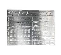 NATEFEMIN 13 in 1 modello di scribing righello per Gundam Modle Craft intaglio righello ausiliario stencil foro dettaglio creatore linea scriba per 1/100 1/144 parte accessorio Gundam