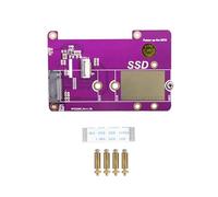 NATEFEMIN Adattatore per Raspberry Pi 5, PCIE Pcie X1 Gen2 Gen3 a M.2 SSD NVMe SSD HAT Adattatore