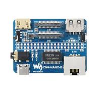 NATEFEMIN Mini 3.5mm Jack Audio Nano Base Board (B) per Raspberry Pi Compute Module 4 CM4 Accessorio