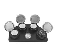 NATEFEMIN Supporto sostituibile per tazza di olio nero con 4 contenitori in ceramica per orologiaio strumento di riparazione di riparazione di orologi