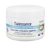 Natessance - Maschera per capelli, extra morbida, cocco biologico e cheratina vegetale - certificata Bio Cosmos Organic - 200 ml