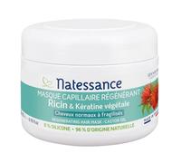Natessance - Maschera per capelli sublimatore rigenerante - Ricino e cheratina vegetale confezione da 2