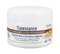 Natessance Maschera per capelli ultra nutriente al karitè biologico e cheratina vegetale biologica, 200 ml