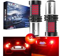 NATGIC BAY15D Led Rosso, Illuminazione a 360° e Luminosità 300% Auto Lampadine di Ricambio a Led, 1157 P21/5W Led per Luce di Retromarcia, Luci Posteriori, Luce di Parcheggio, Luci di Stop (2 Pezzi)
