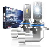NATGIC HB4 LED Canbus Fendinebbia, 70W 18000LM Senza Ventola & Senza Fili 6500K Bianco +300% Più Luminosità Lampade LED 9006 Sostituzione per Lampada di Nebbia Lampada Abbagliante DRL - 2 Pezzi