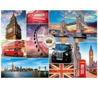 Nathan 12000921 - Puzzle di alta qualità, da 1000 pezzi, tour di Londra, per adulti e bambini dai 14 anni, collezione urbana