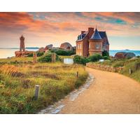 Nathan 12000971 - Puzzle di alta qualità, 500 pezzi, motivo: Ploumanac'h, Bretagna, per adulti e bambini dai 12 anni, puzzle di alta qualità, collezione Evasion