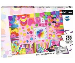 Nathan 12004297 - Puzzle per bambini, 250 pezzi, per bambini o bambini da 8 anni, in cartone spesso e resistente, per bambini, motivo: artista