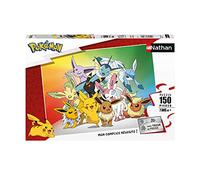 Nathan 86030 Puzzle per bambini, 150 pezzi, Evoli e le sue evoluzioni, Pokemon - Ragazze o ragazzi, ragazzo o ragazza dai 7 anni, puzzle di alta qualità, cartone spesso e resistente, cartone animato