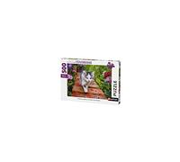 Nathan- Cuore Puzzle Gattino in Giardino 500 Pezzi, 87185