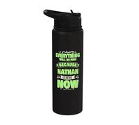 Nathan è qui ora Nome personalizzato Nathan Stainless Steel Insulated Water Bottle