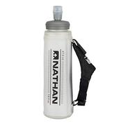 Nathan ExoShot 14 oz Lite Black/Reflective Silver 420 milliliter Hydr-Handheld, Adulti Unisex, Trasparente Riflettente, 420 ml