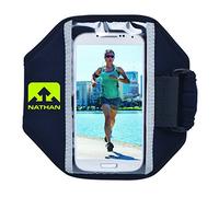 Nathan Super 5K Samsung Galaxy S4/iPhone 5 - Supporto per Telefono Cellulare, Colore: Nero/Zolfo