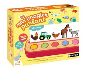 Nathan - Il mio libro illustrato parlante - Gioco didattico - Gioco interattivo - Scopri e impara le parole - A partire dai 18 mesi