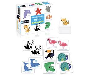 Nathan - Il mio primo promemoria per animali - Gioco di memoria - Scoperta degli animali del mondo - Gioco educativo - Giocare in famiglia - Per bambini dai 2 anni