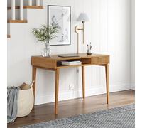 Nathan James Jacklyn - Scrivania moderna per casa e ufficio, in legno marrone naturale